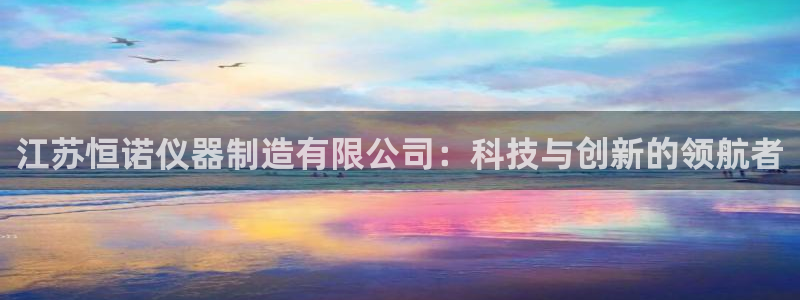 星欧娱乐挂机：江苏恒诺仪器制造有限公司：科技与创新的领航者