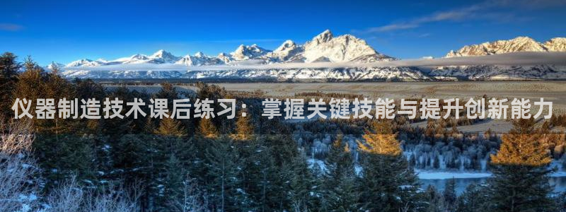 星辉娱乐西班牙人欧联：仪器制造技术课后练习：掌握关键技能与提