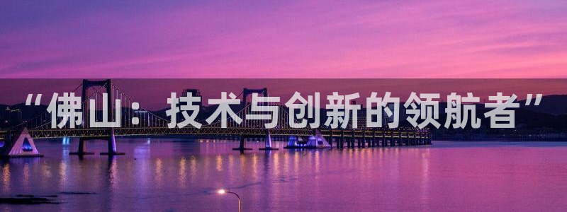 星欧娱乐公司：“佛山：技术与创新的领航者”