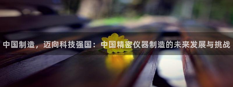 注册星欧娱乐需要多少钱：中国制造，迈向科技强国：中国精密仪器