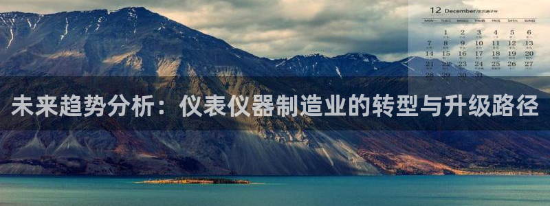 星欧娱乐606251：未来趋势分析：仪表仪器制造业的转型与升