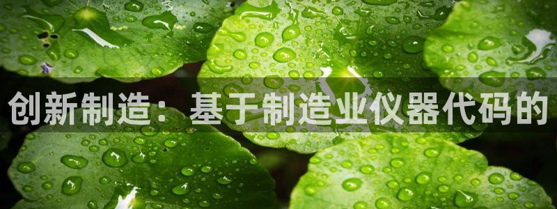 星欧娱乐的安装方法及注意事项：创新制造：基于制造业仪器代码的