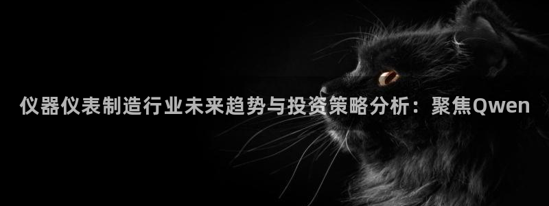 星欧娱乐登录网页版登录：仪器仪表制造行业未来趋势与投资策略分