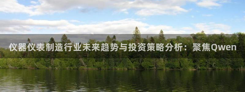 星欧娱乐是诈骗吗：仪器仪表制造行业未来趋势与投资策略分析：聚
